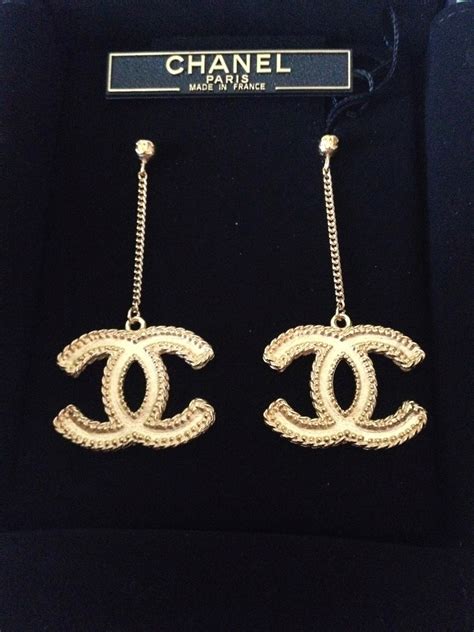 chanel big earrings|chanel earrings original.